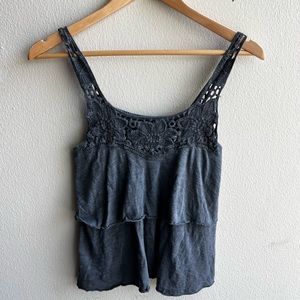 Kimchi Blue gray slit back tank top